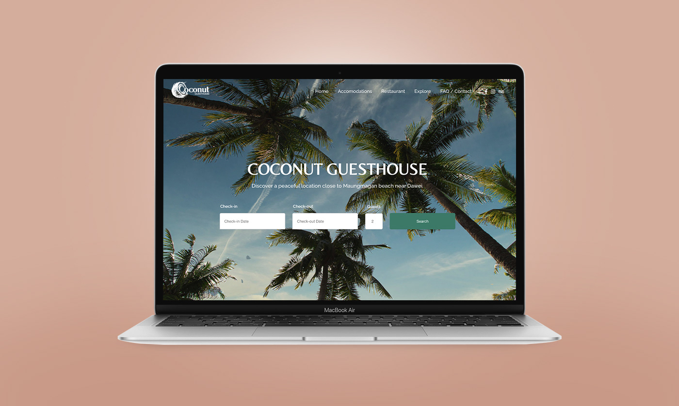 Coconut Guesthouse Home Page