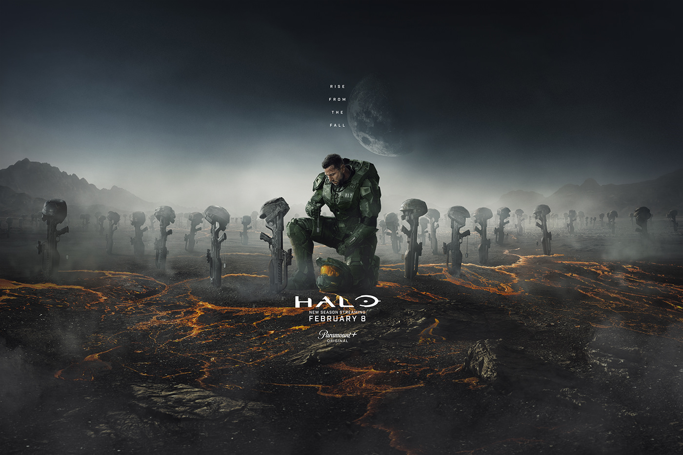 Glazyrin Digital Art  poster Halo CGI Render retouch Netflix Poster Design mondlicht studios