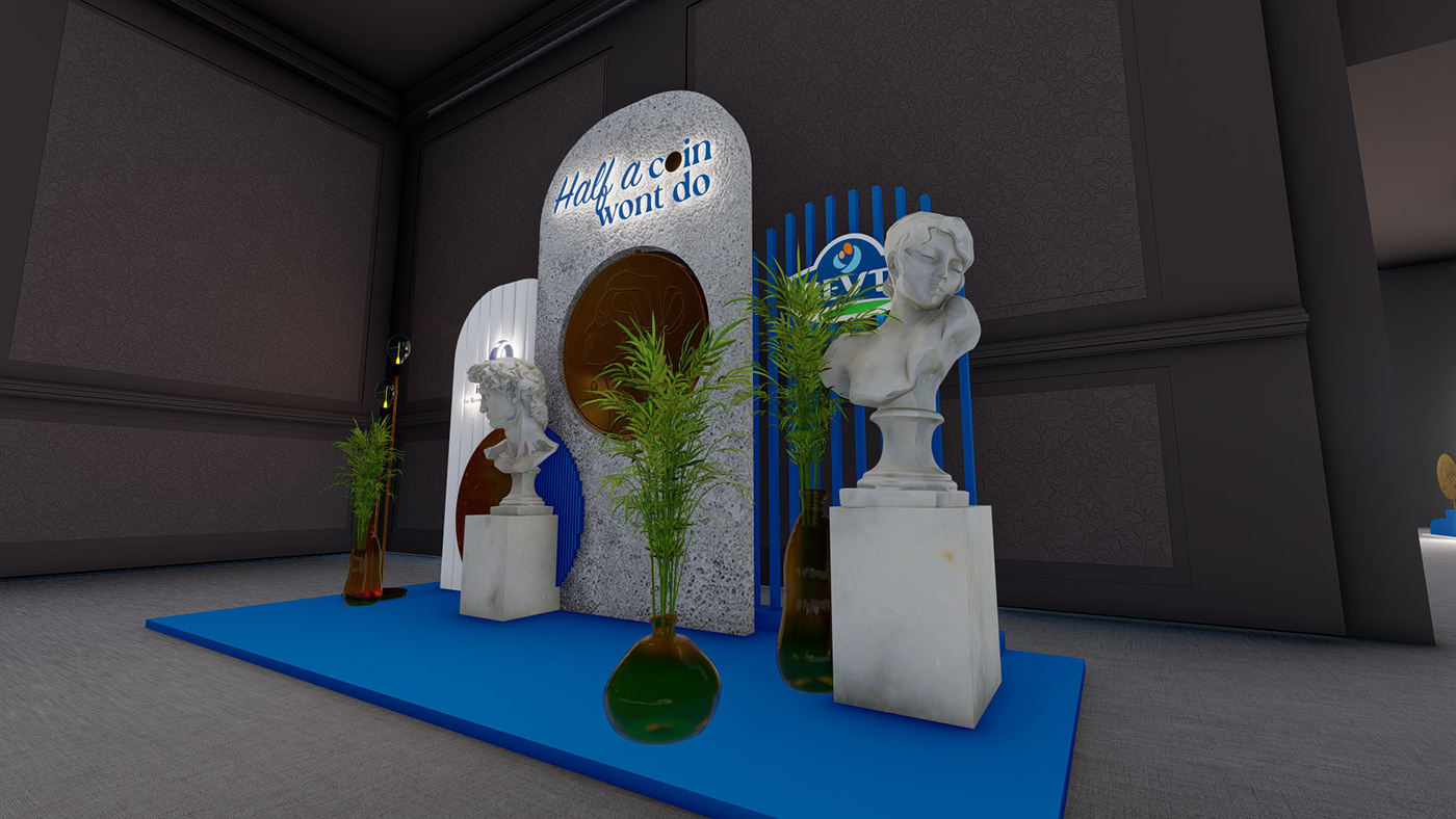 Event party Event Design brand identity Exhibition  booth Stand 3D interior design  3ds max