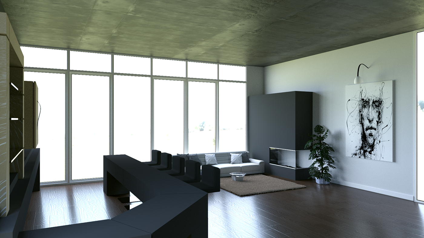 blender 3D photo realistic apartment