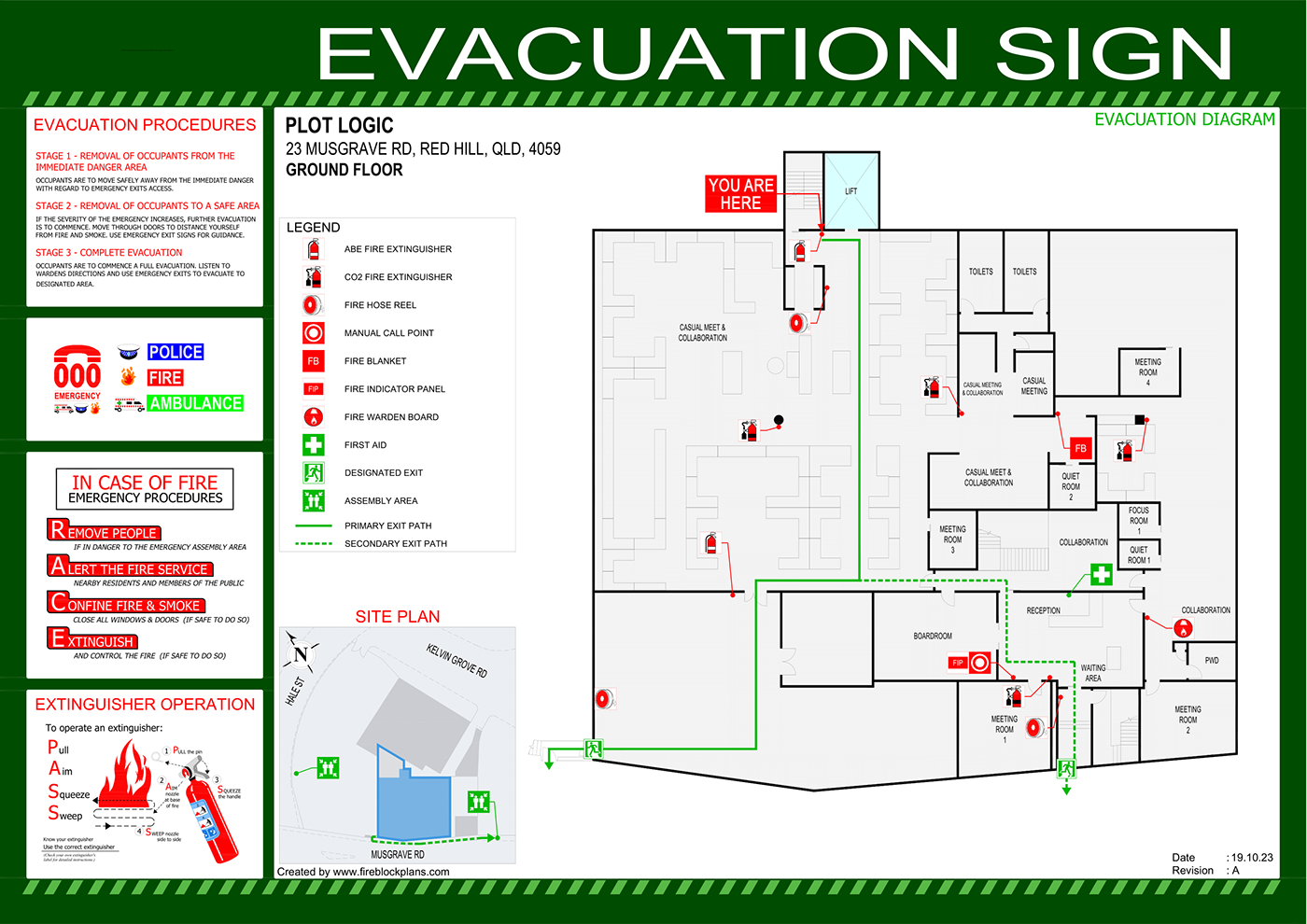 Evacuation Plan AutoCAD AutoCAD Drawing 2D Autocad 2D evacuation diagram