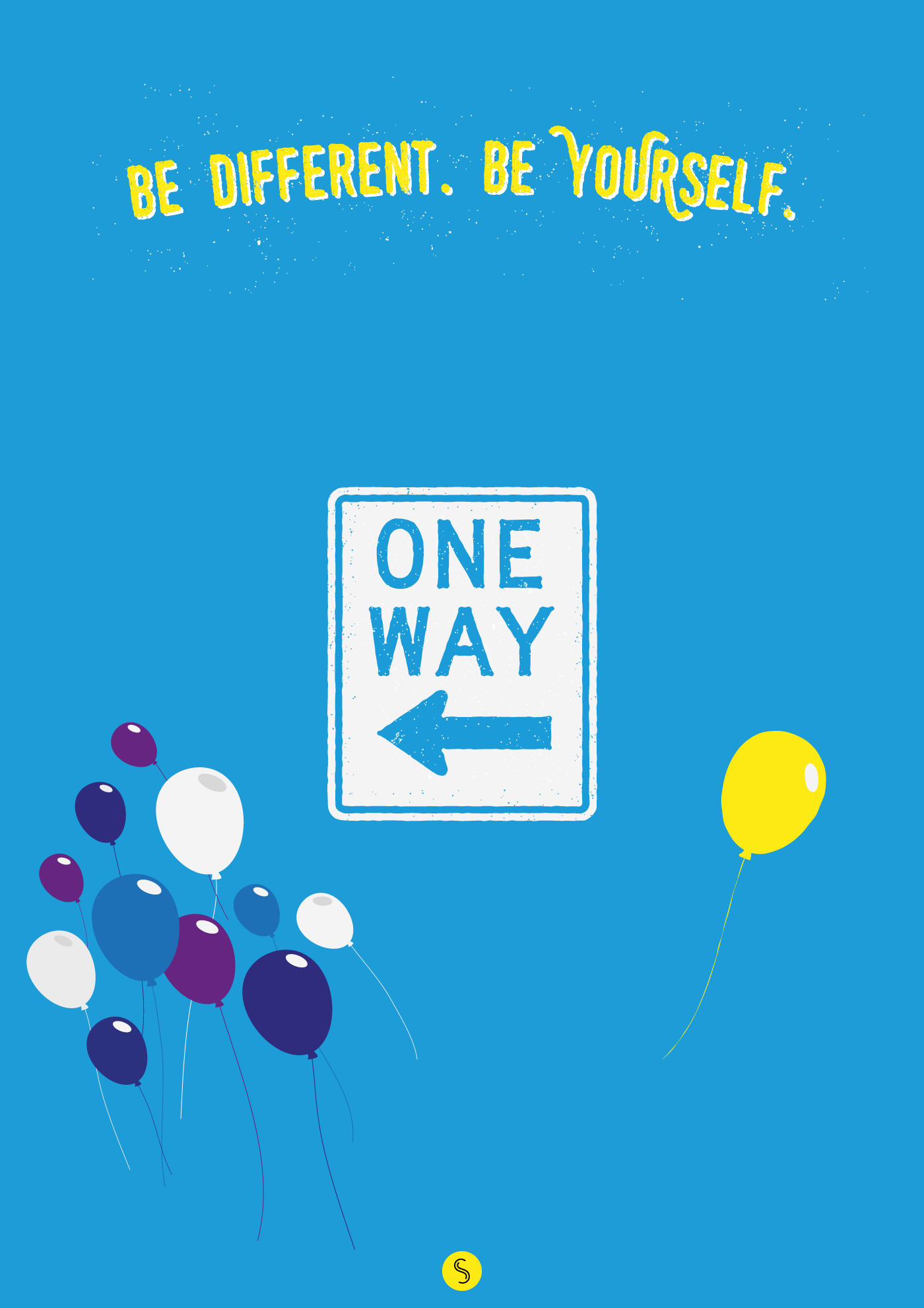 yourself different balloons inspiration poster wallpaper download blue yellow liliana sabato