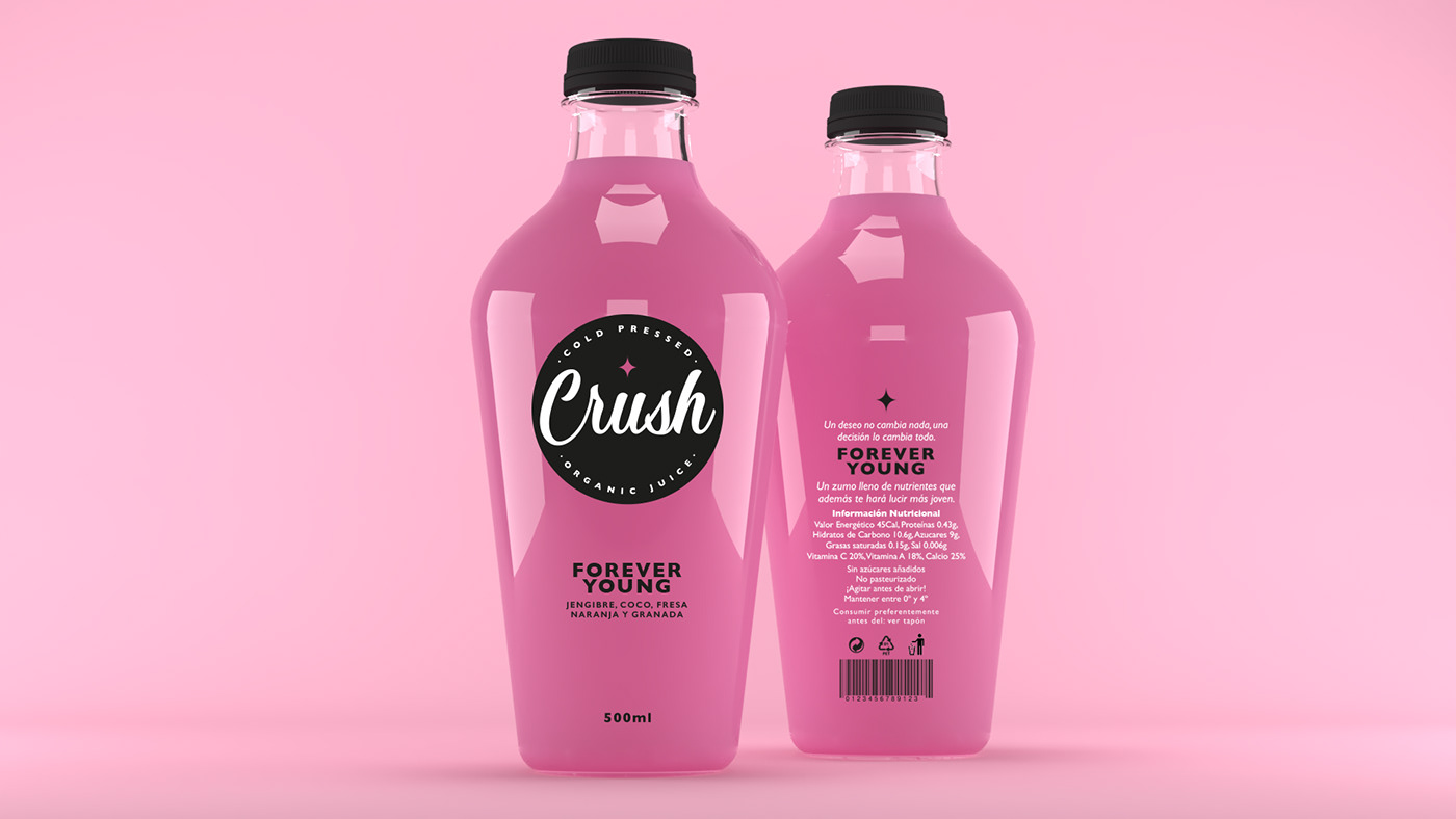 juice organic Packaging bottle Render graphic design  product design  Rhinoceros