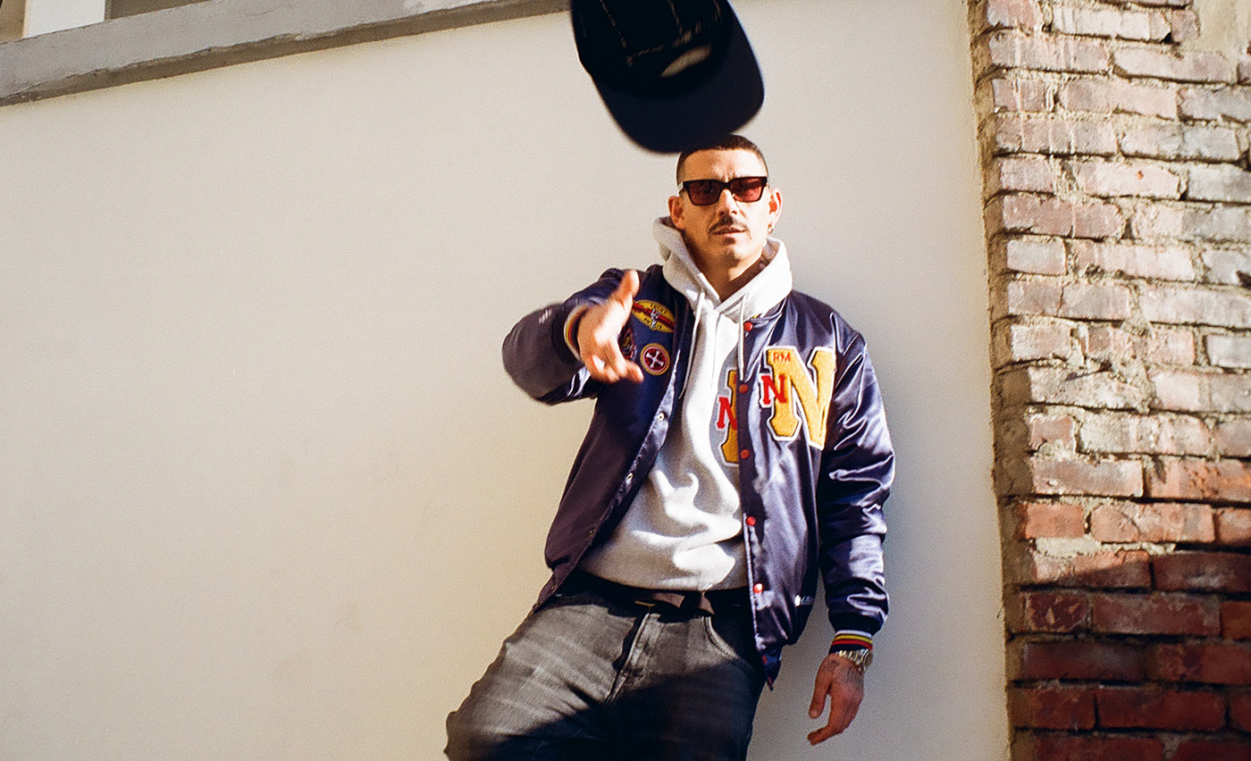 noyz narcos varsity State Of Mind jacket capsule collection limited edition Fashion  College Jacket satin five panels