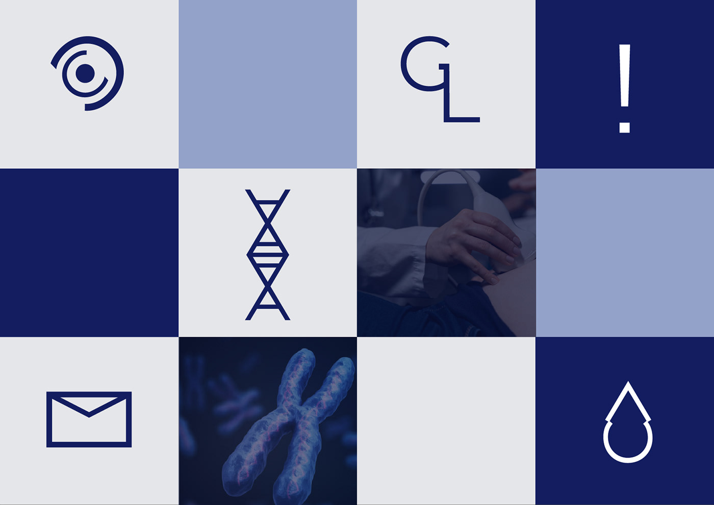 genetics ginecología medicine medicina brand identity logo graphic design  visual identity instagram Instagram Post