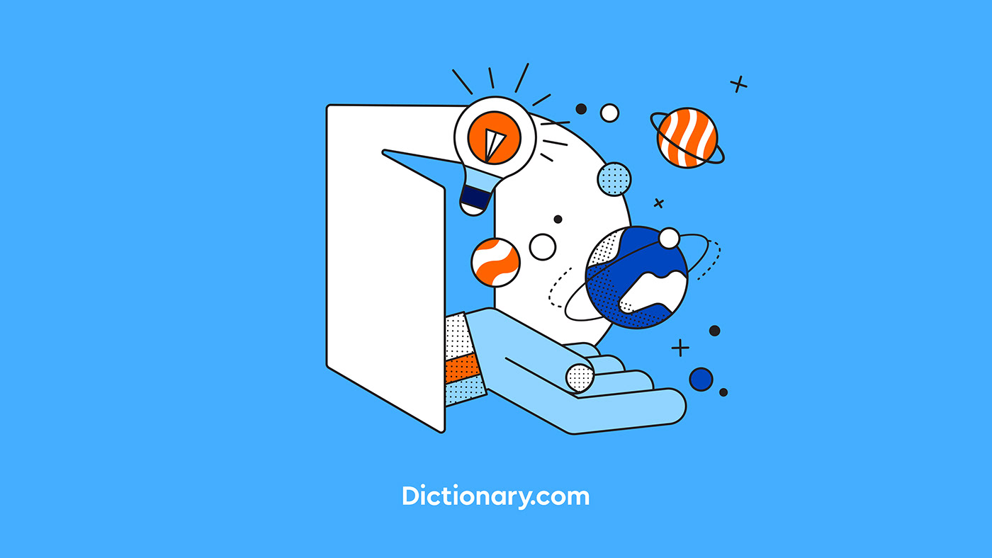 brand identity brand refresh dictionary digital graphic design  illustrations language logos thesaurus UI