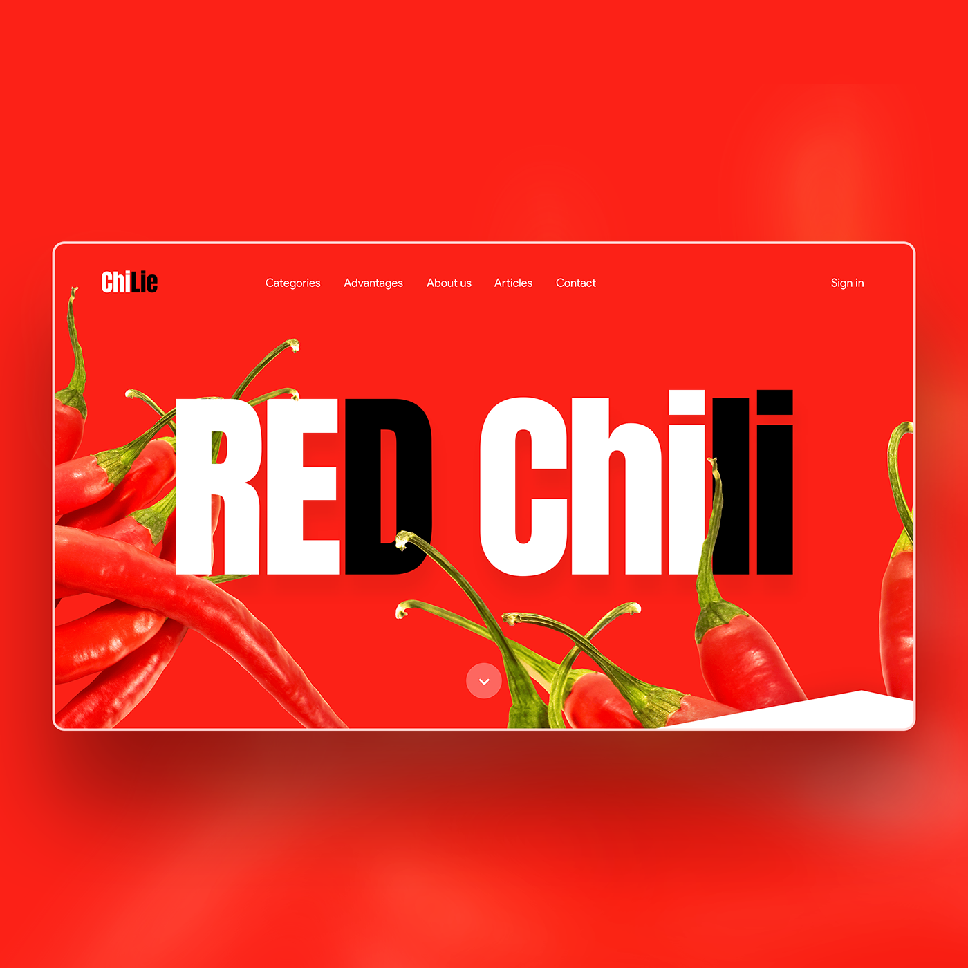 chili design colorful design Design Inspiration designer dribbble graphic design  trendy design ui design Web Design 