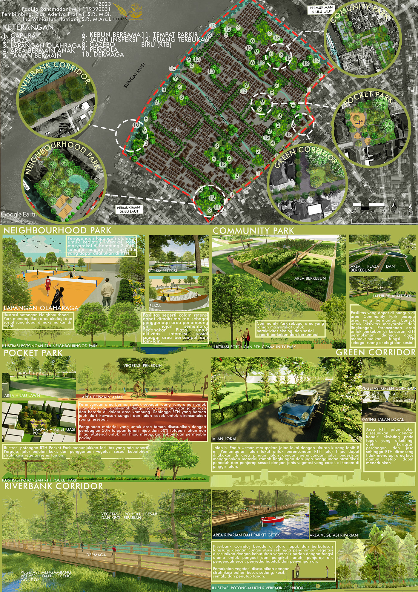Masterplan design Landscape architecture