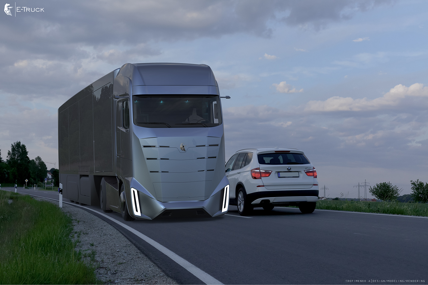 Truck electrocar  design electrotruck concept conceptcar concepttruck cardesign