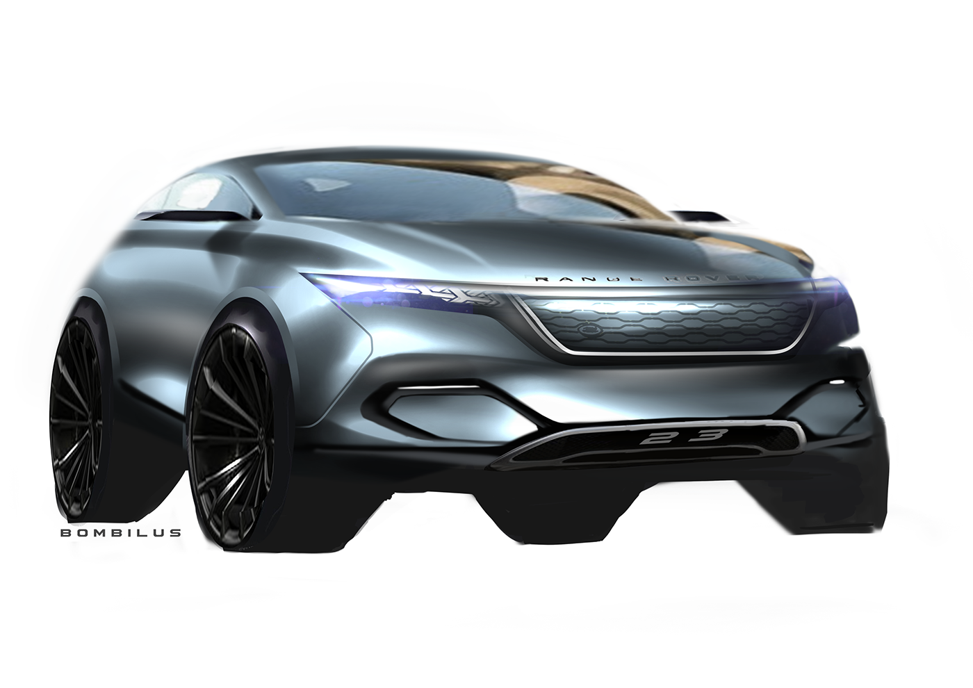 car design automotive   rangerover Porsche photoshop rendering concept Drawing  Suzuki