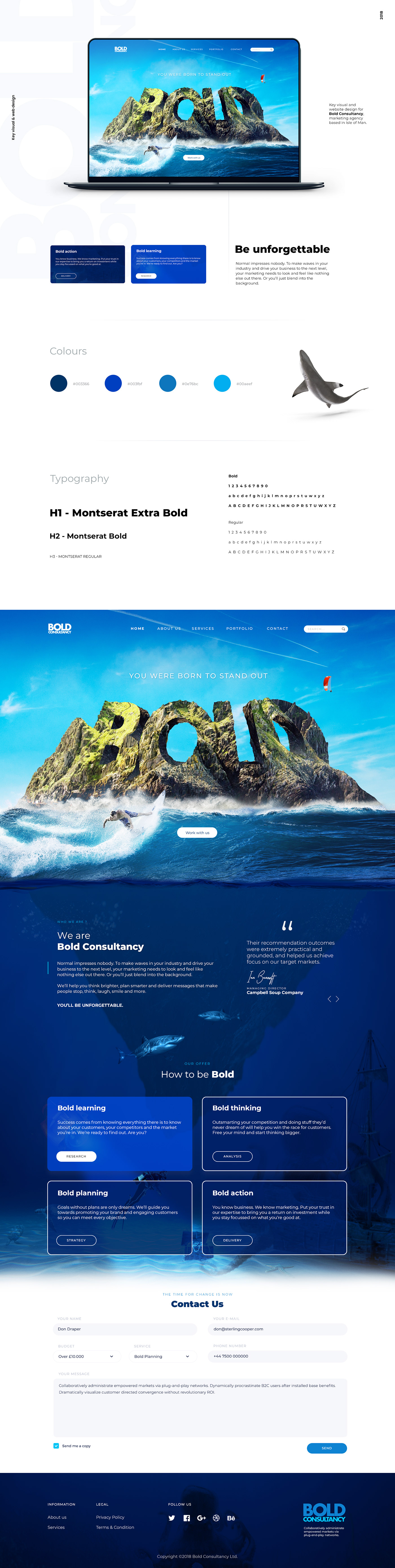 ux Webdesign Website bold UI