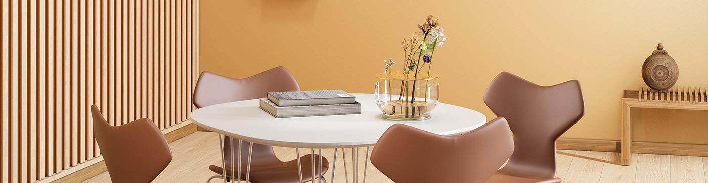 fritz hansen chair interior design  furniture photorealistic product product design  Product Rendering