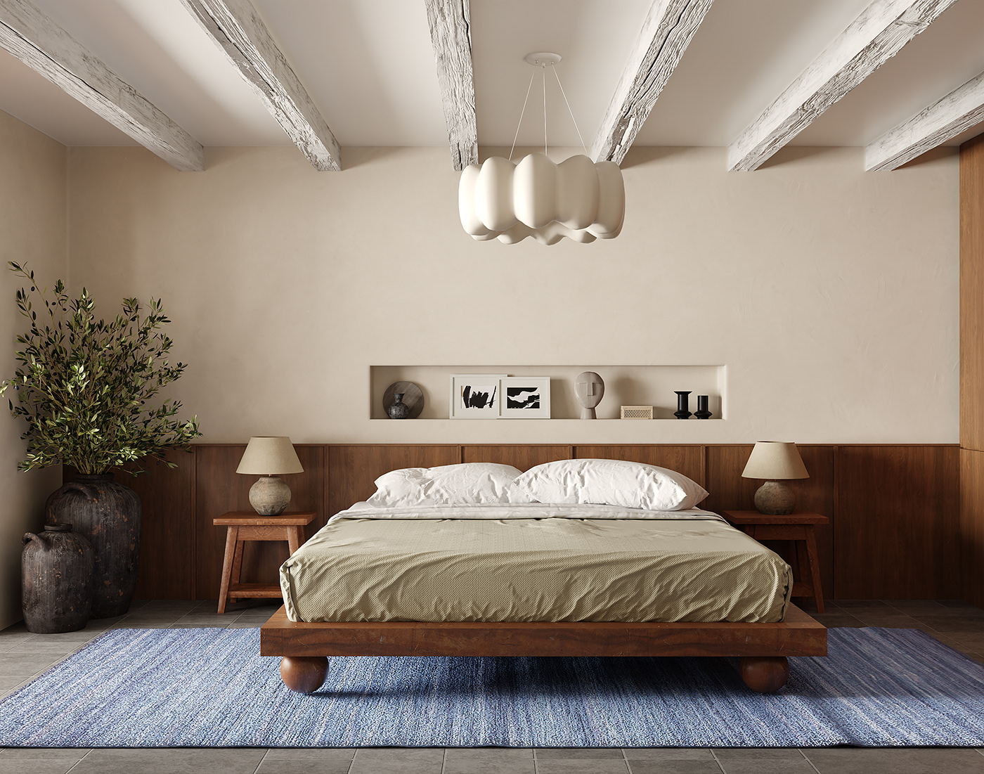 Greece hotel bedroom interior design  Render architecture visualization archviz corona CGI