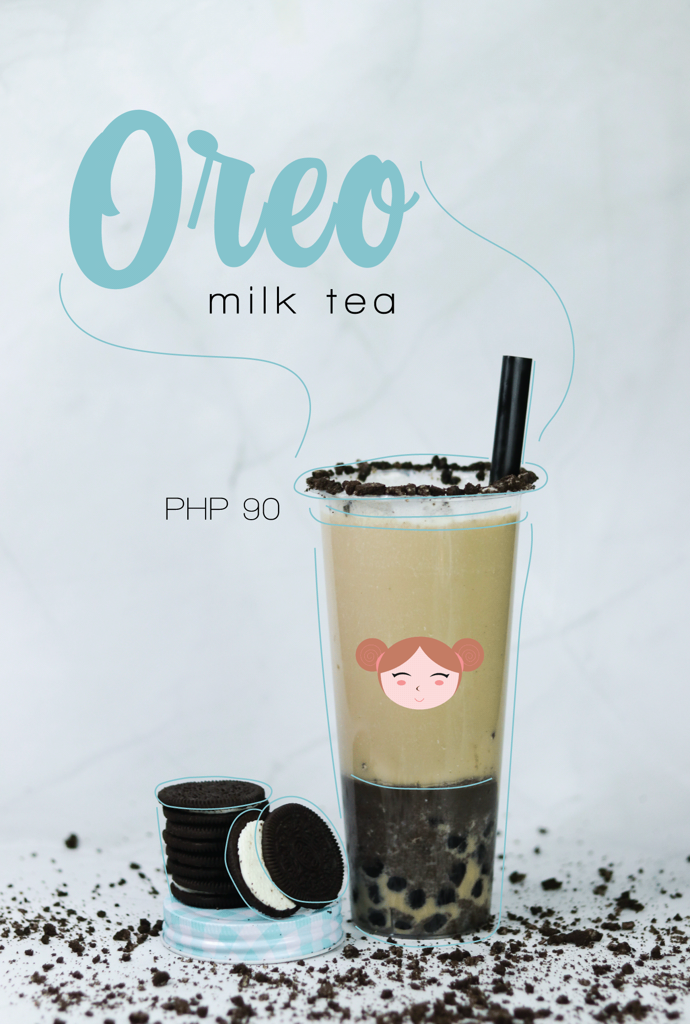 ad design Advertising  Beverage photography food photography graphic design  Marketing collateral milktea Online Business Product Photography
