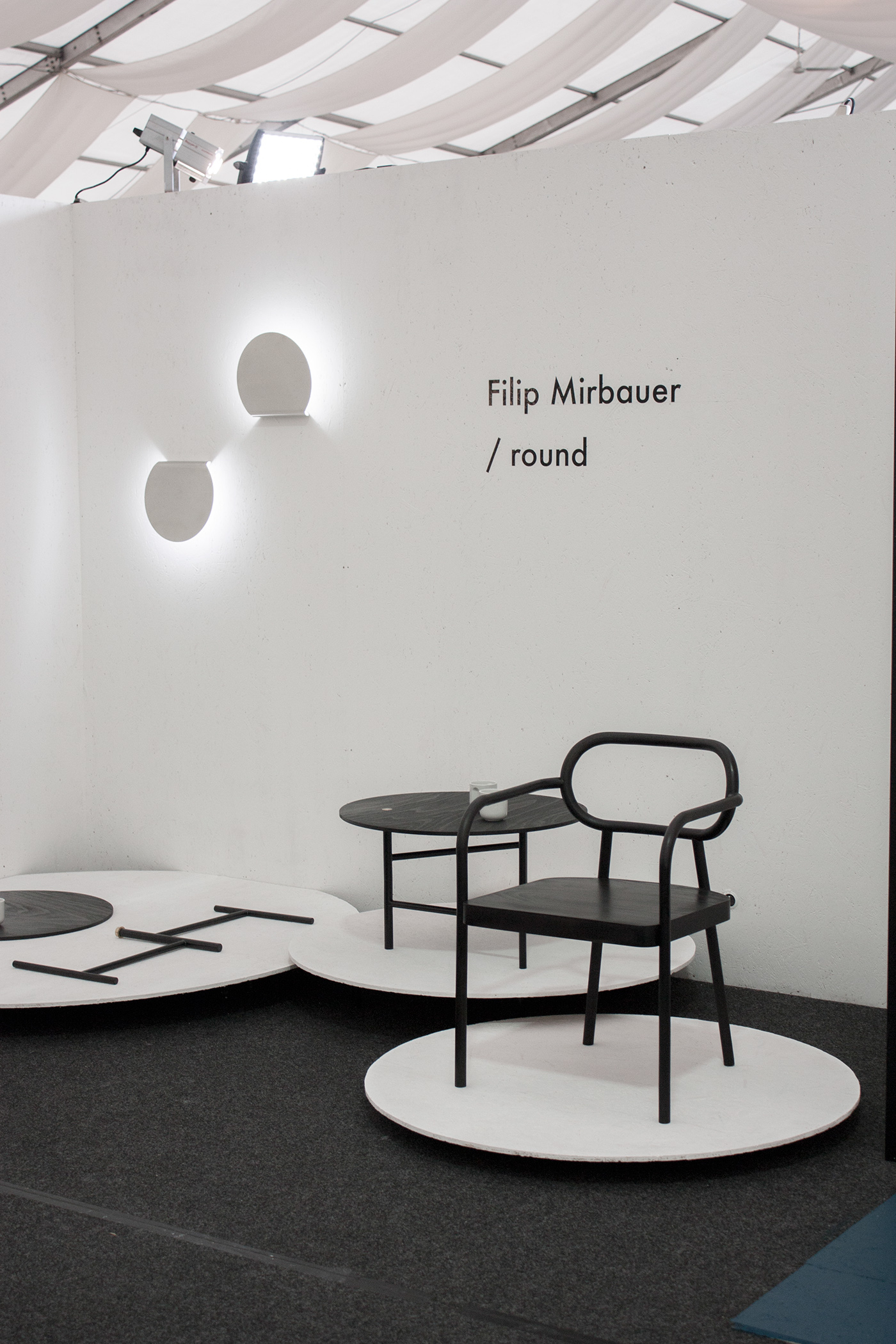 installation design furniture porcelain lighting