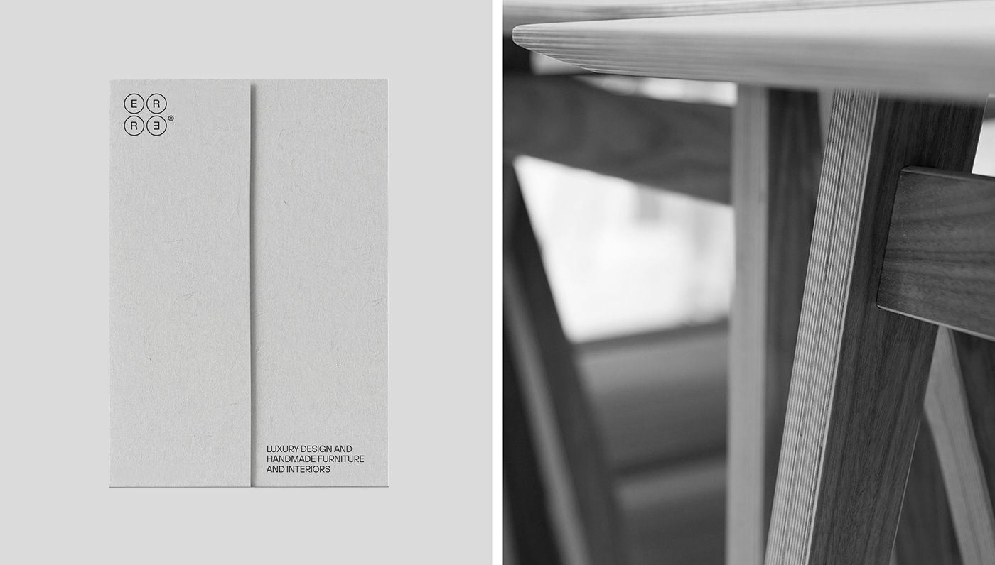 black brand branding  design details futniture Interior Minimalism White
