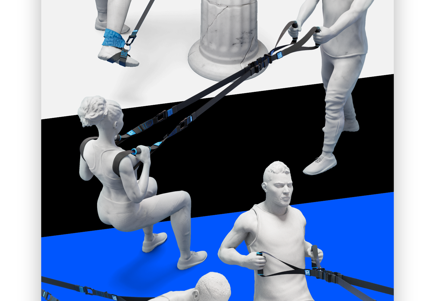 training спорт design Packaging 3D motion