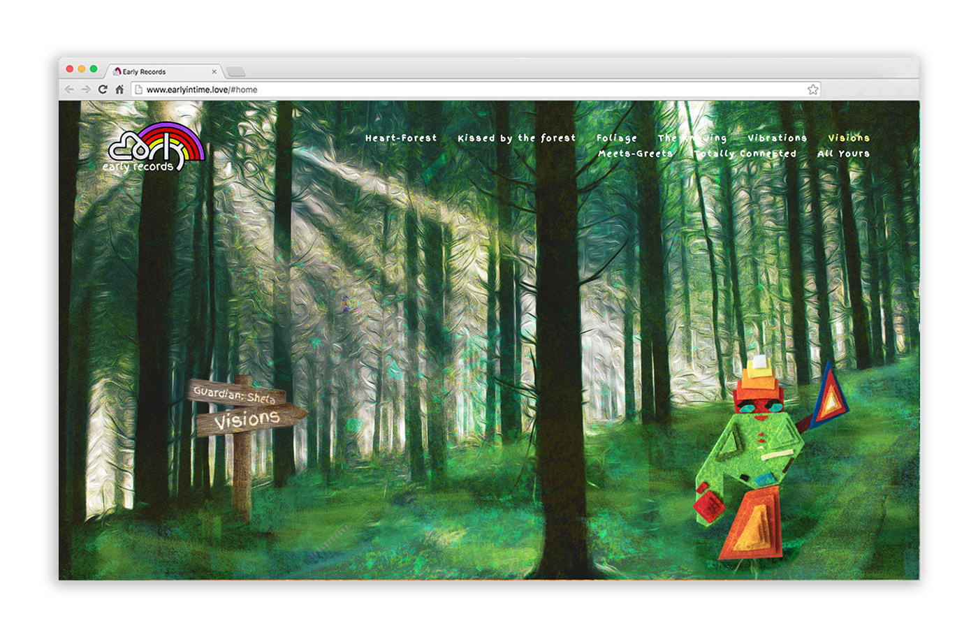 forest illustration ILLUSTRATION  Web Design  Magical mystical artistic creative joyful