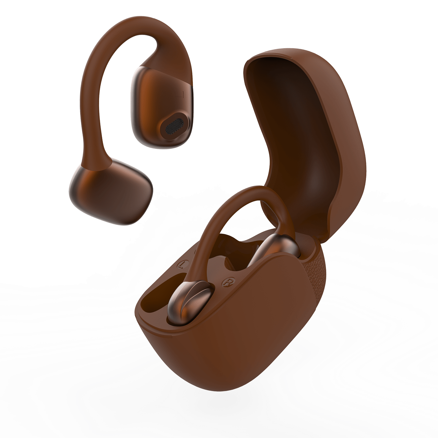 Earbuds headphones product industrial design  Render 3D modern product design  industrial design
