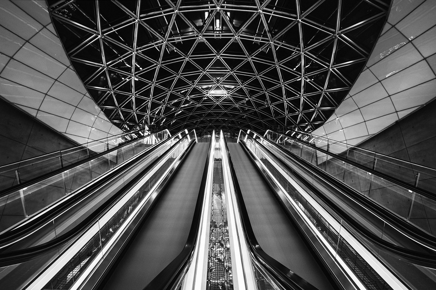 architecture Architecture Photography black and white blackwhitephotography escalators monochrome Photography  street photography train station Urban