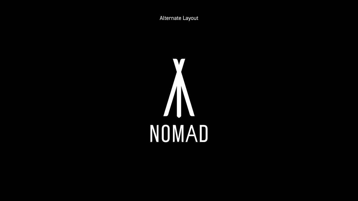 branding  explore logo nomad tent Tipi Travel