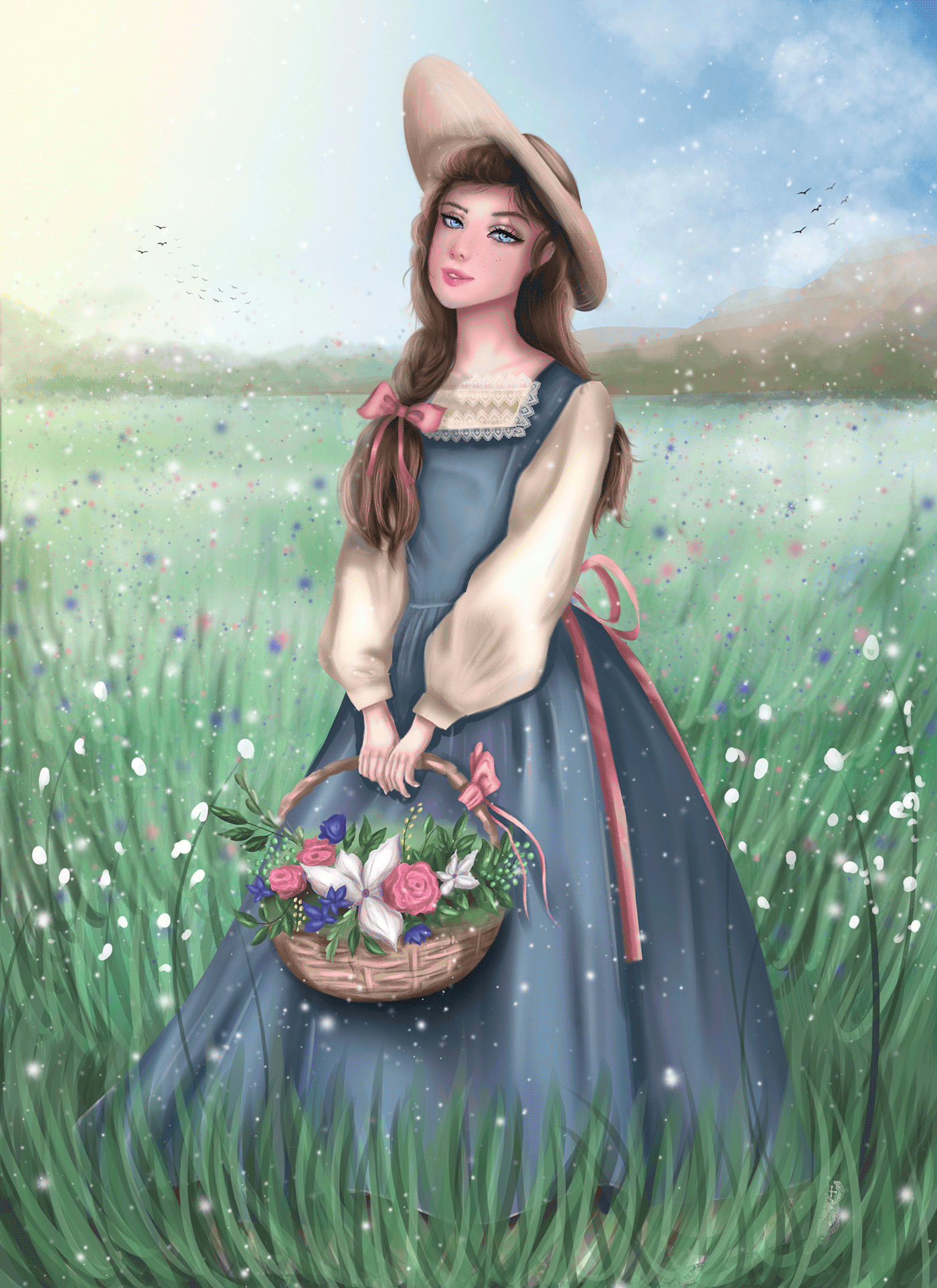 18th century flower girl