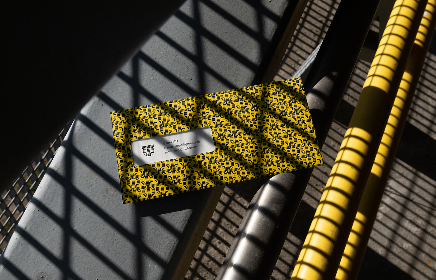 Traid d'Olympe envelope design