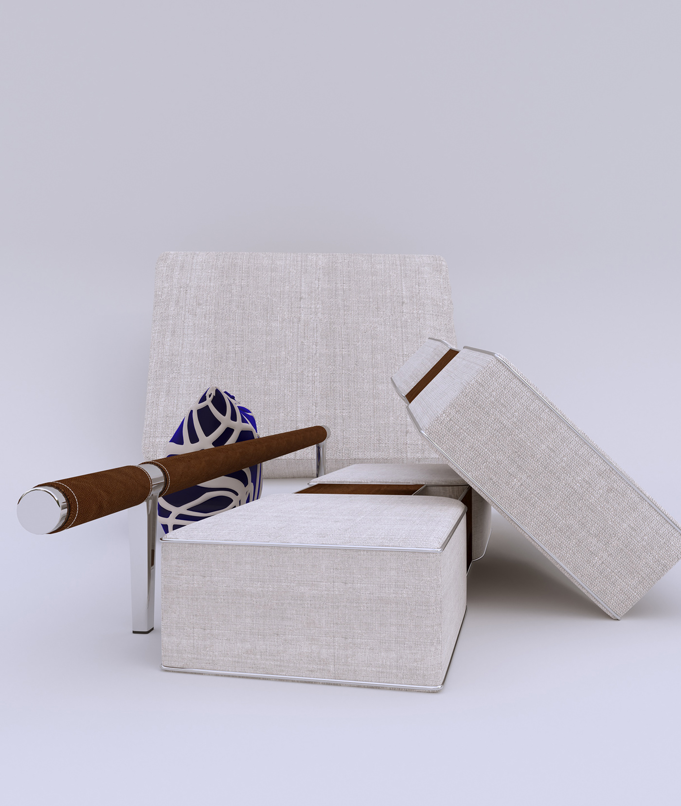 3D contemporary corner furniture Interior interior design  living room luxury sectional sofa