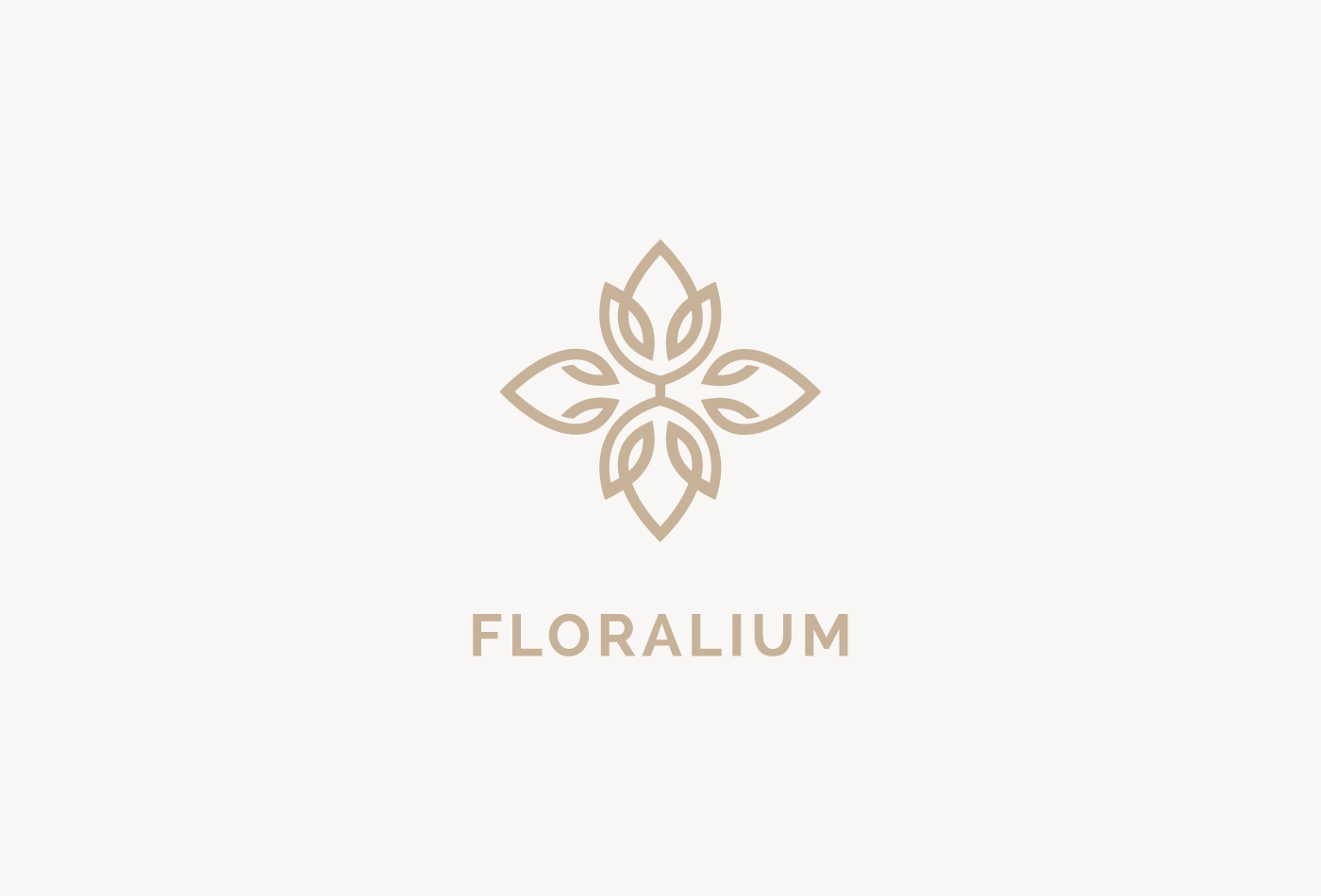 Logotype brand flower concept garden seed identity company line logo