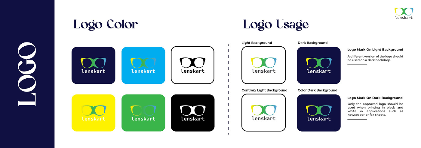 lenskart Advertising  Social media post Graphic Designer brand identity adobe illustrator Logo Design Logotype design visual identity
