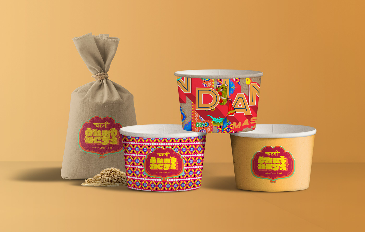 F&B food and beverage brand identity logo Packaging uniform collage indian Qatar