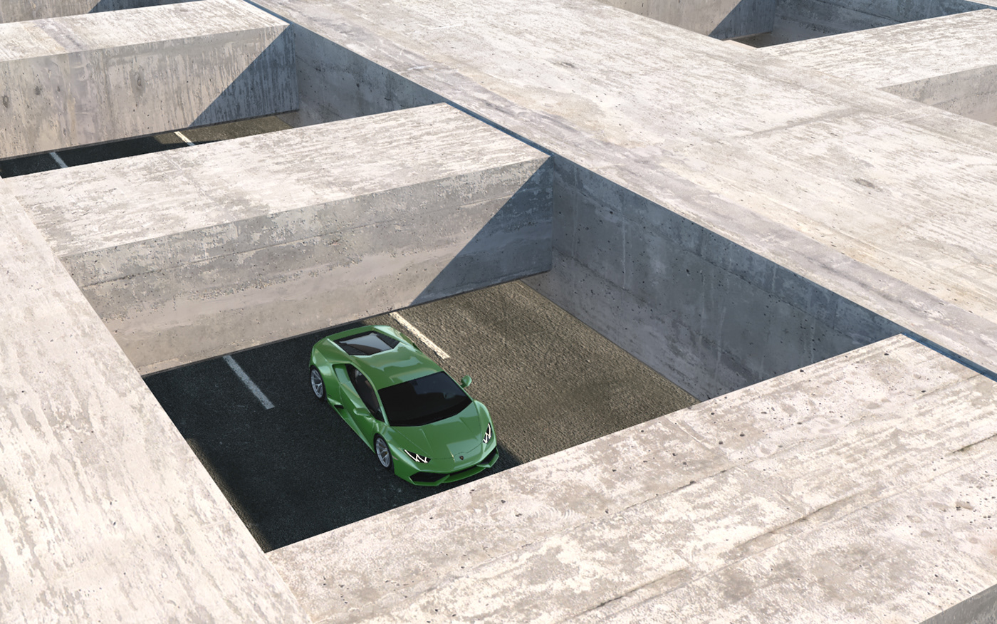tunnel Street freeway scene Vehicle Architexture archviz CGI 3D 3dmodel