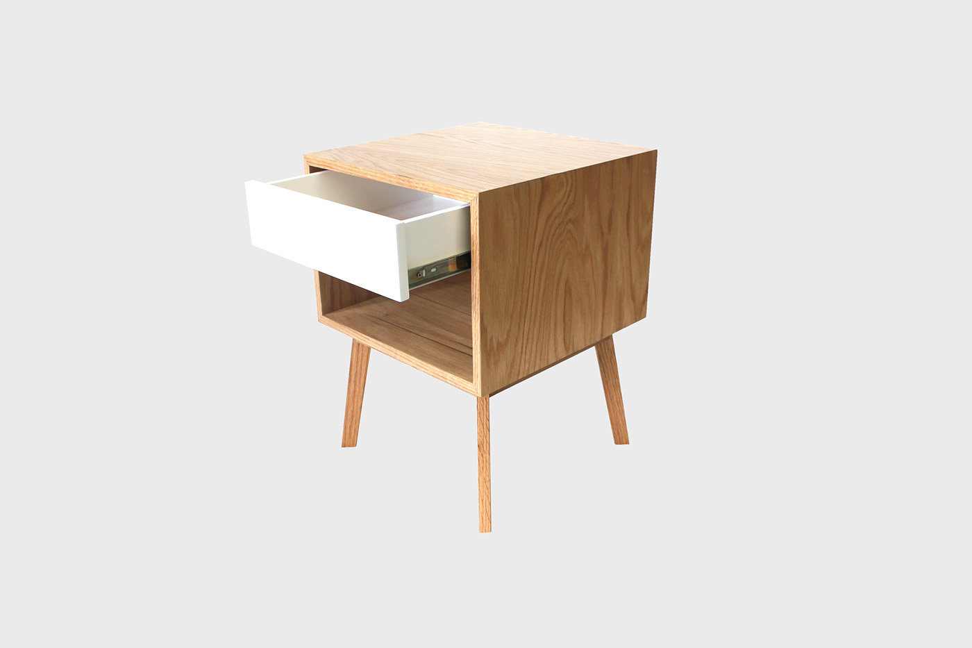 Nightstand wood furniture oak simple