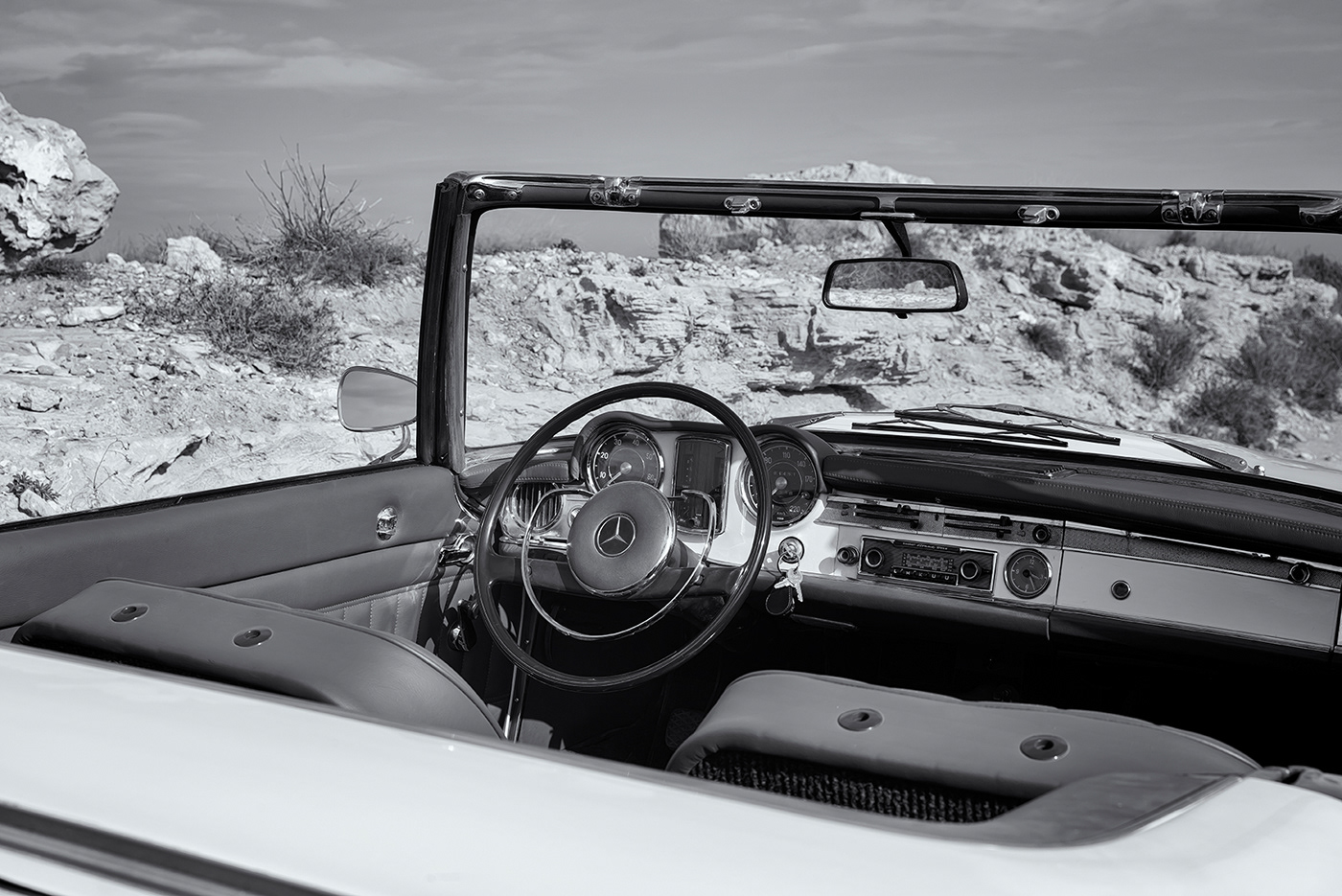 Automotive Photography black and white car Classic classic car mercedes Mercedes Benz spain