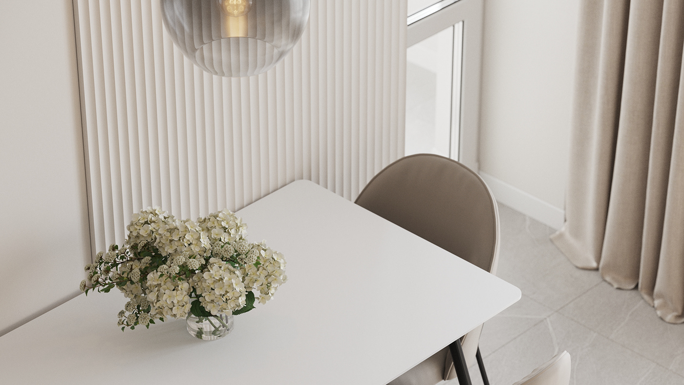 apartment bachelor cream flat home light minimal modern simple White