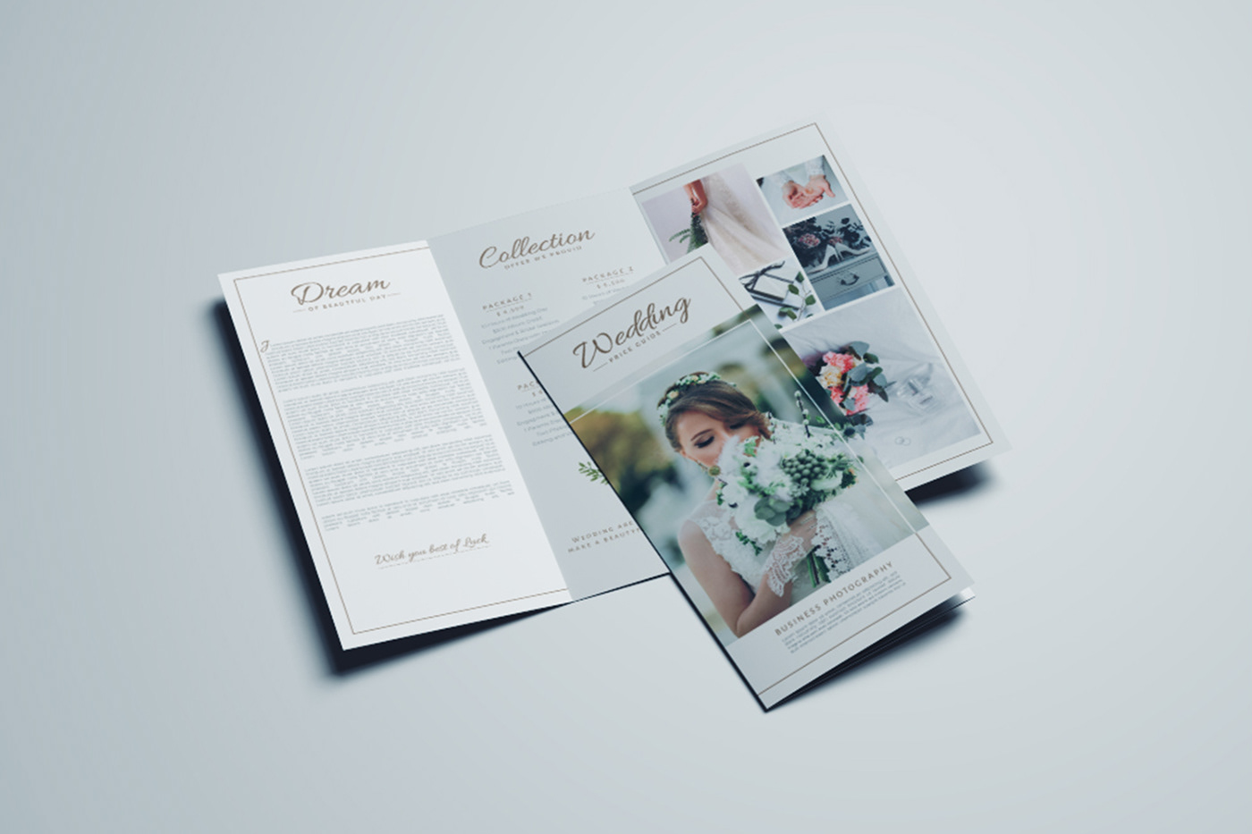 brochure Photography  trifold trifold brochure wedding