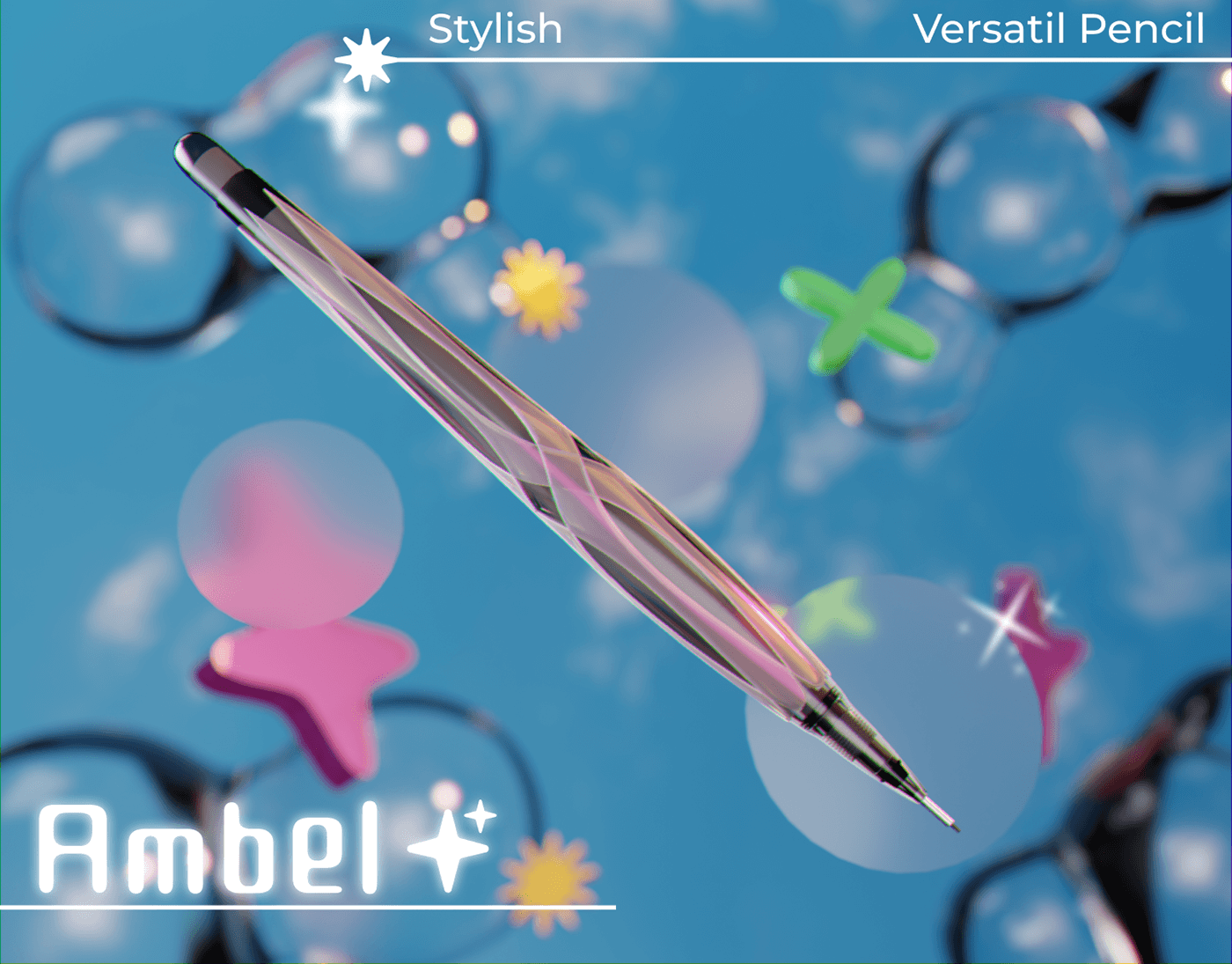 pencil Stationery industrialdesign Render visualization pen concept Graphic Designer