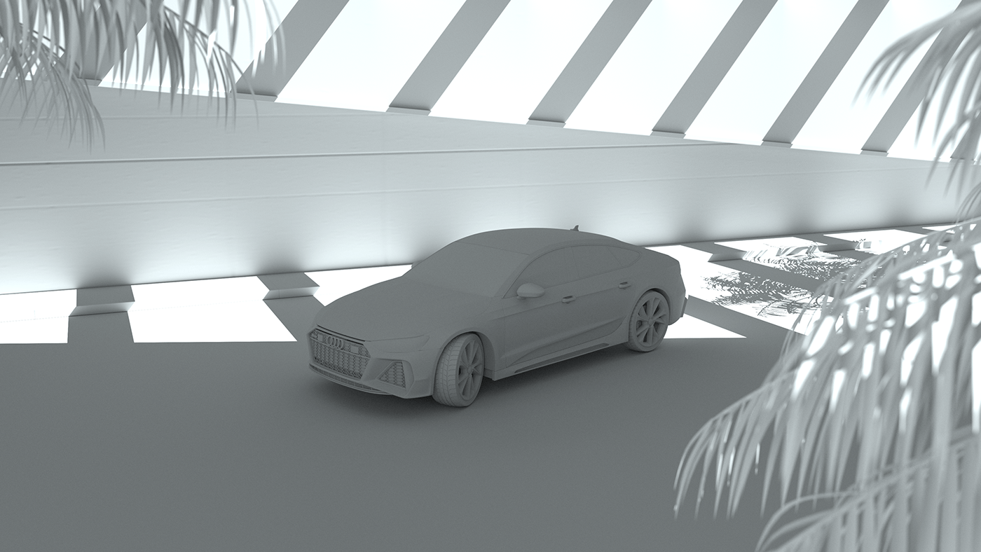 3D Audi automotive   car modeling RS7 Maya CGI redshift substance