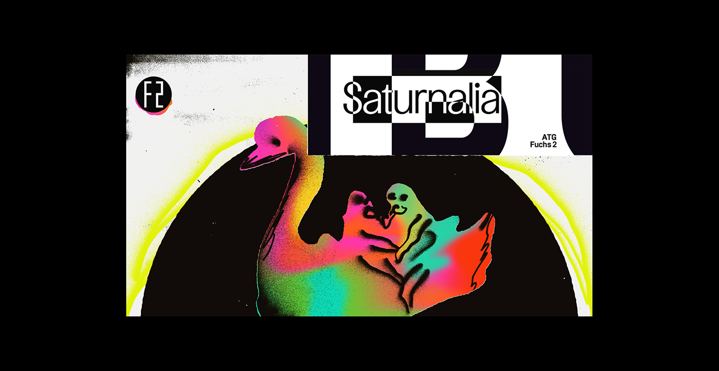 poster music techno club gig flyer ILLUSTRATION  giant swan