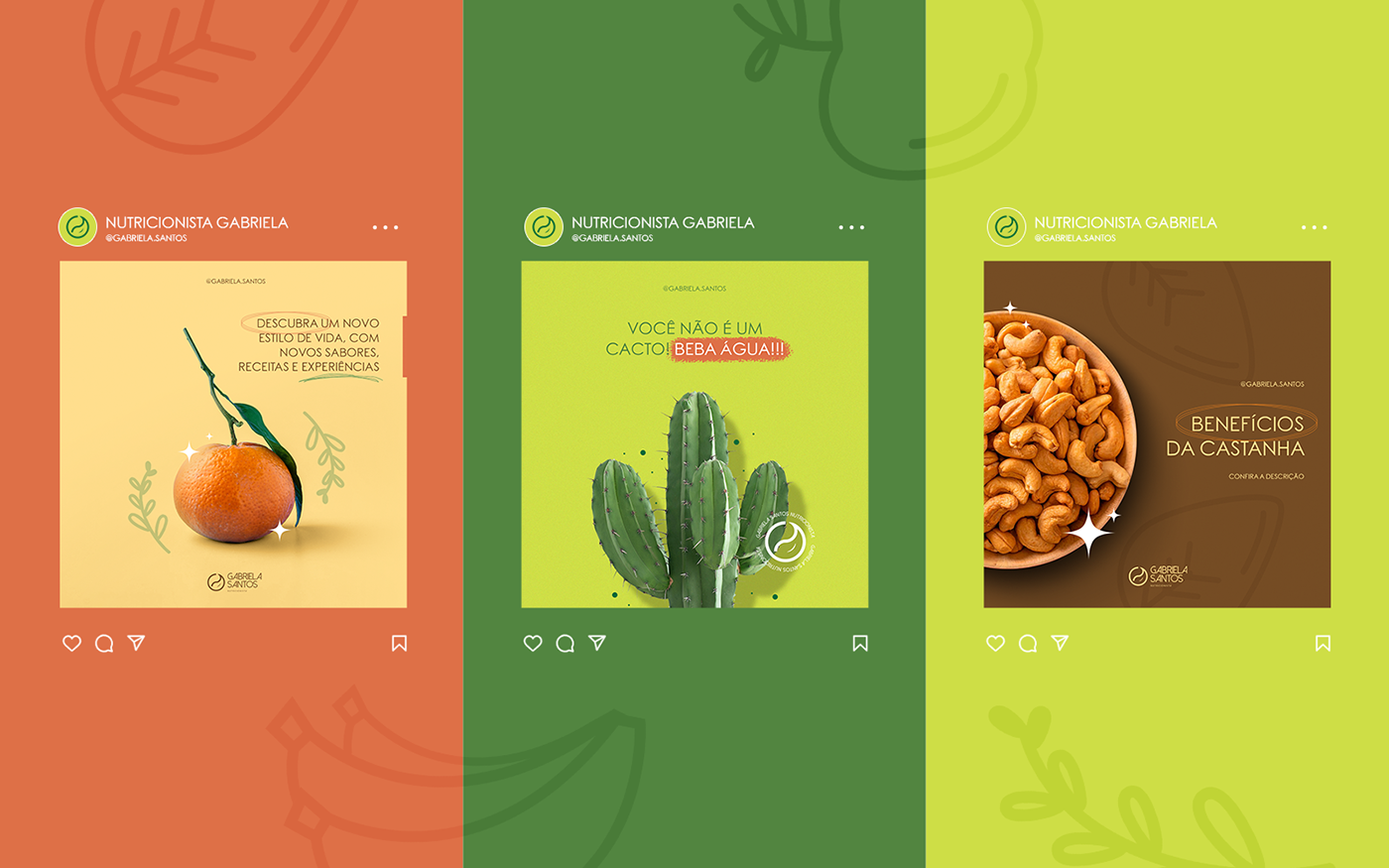 design identidade visual logo Nutrição nutricionista photoshop rede social social media visual identity