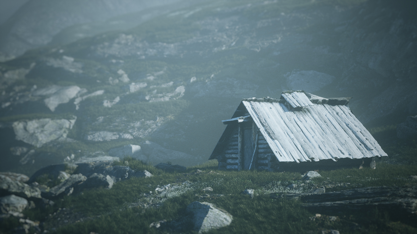 mountain Nature Landscape 3D rendering Unreal Engine 5 pathtracing visualization exterior Render