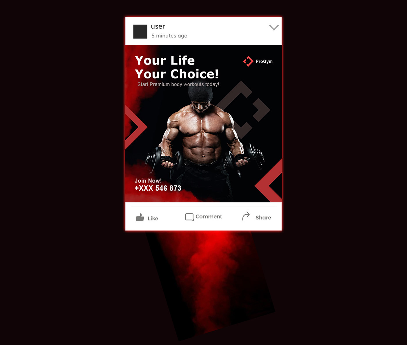 Advertising Banner Ads for a gym designed by Rejwan Islam Rizvy. RIR360
