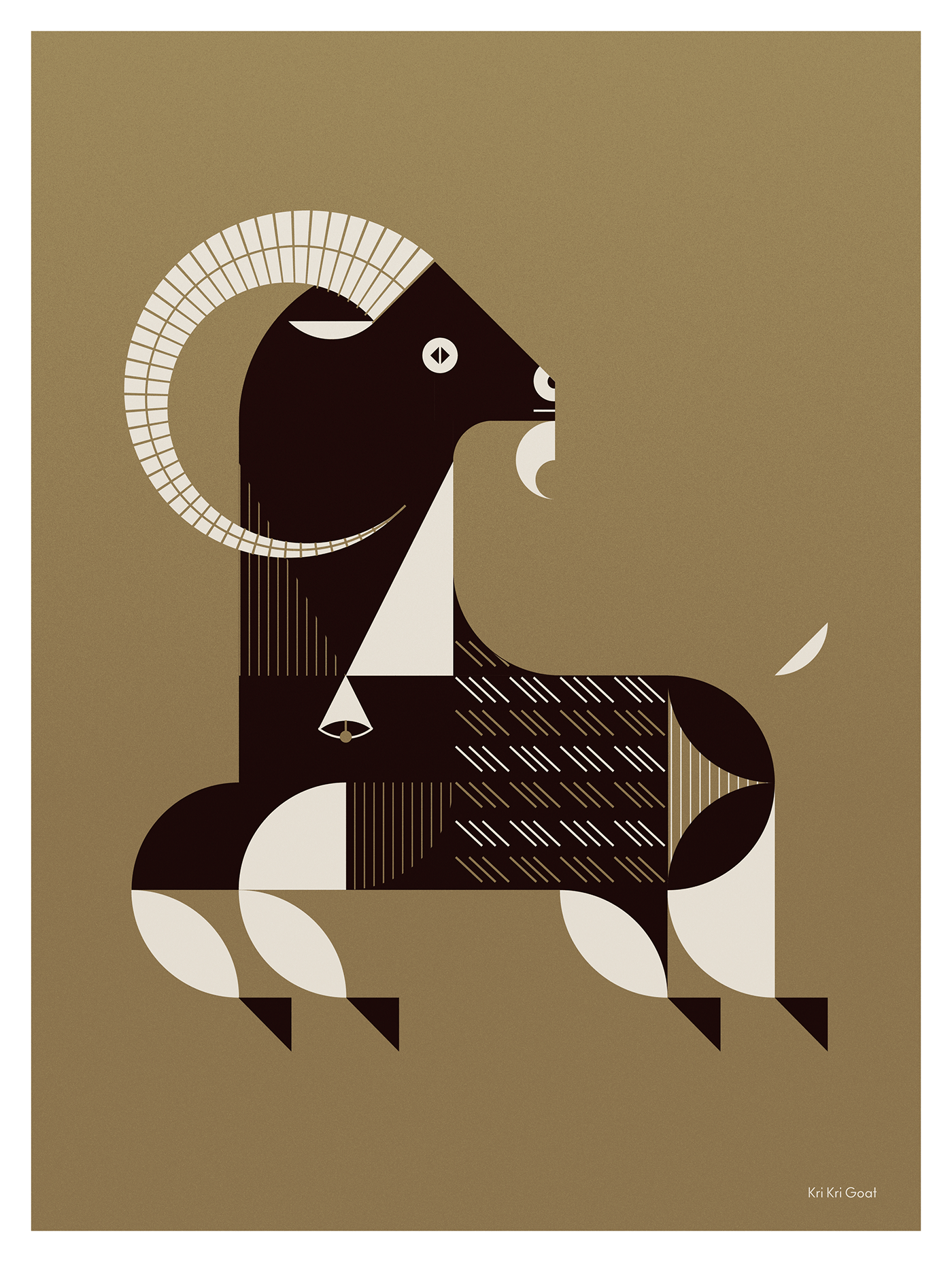 Geometric animals, poster series from Studio Soleil, that created for a various of projects. Kri Kri