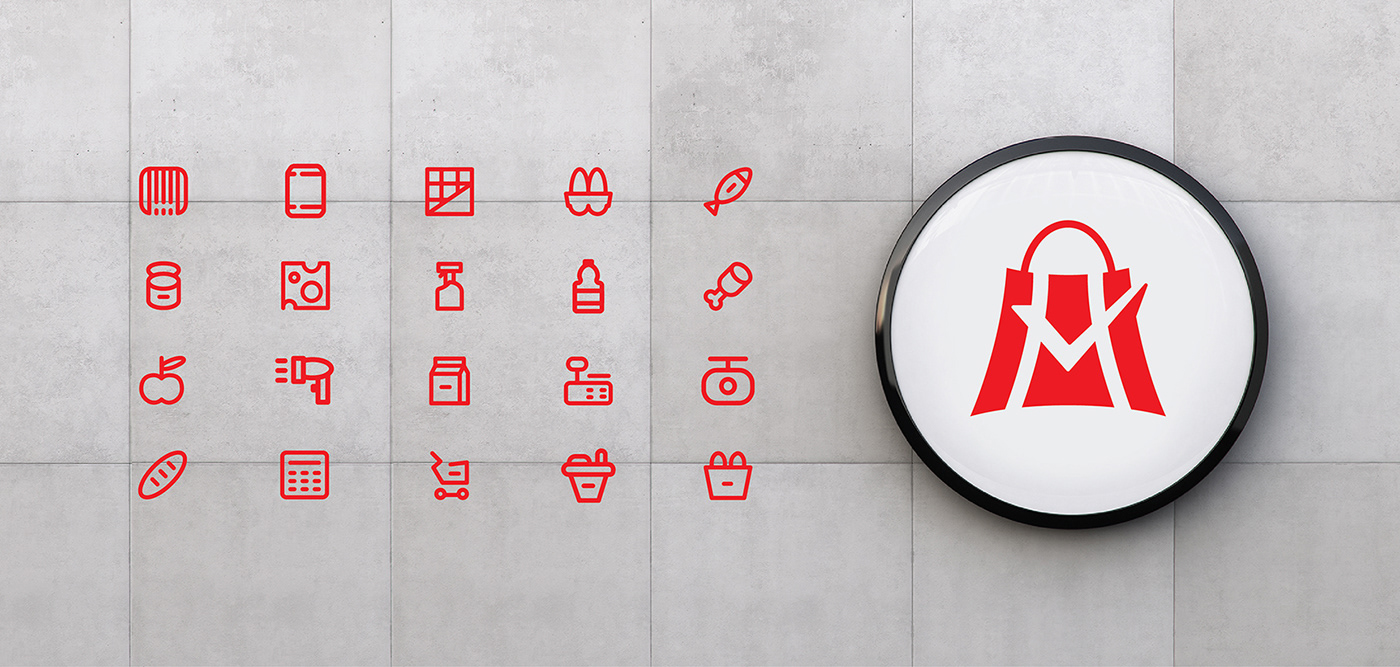 Logo Design brand identity branding  logo Supermarket mart graphics design