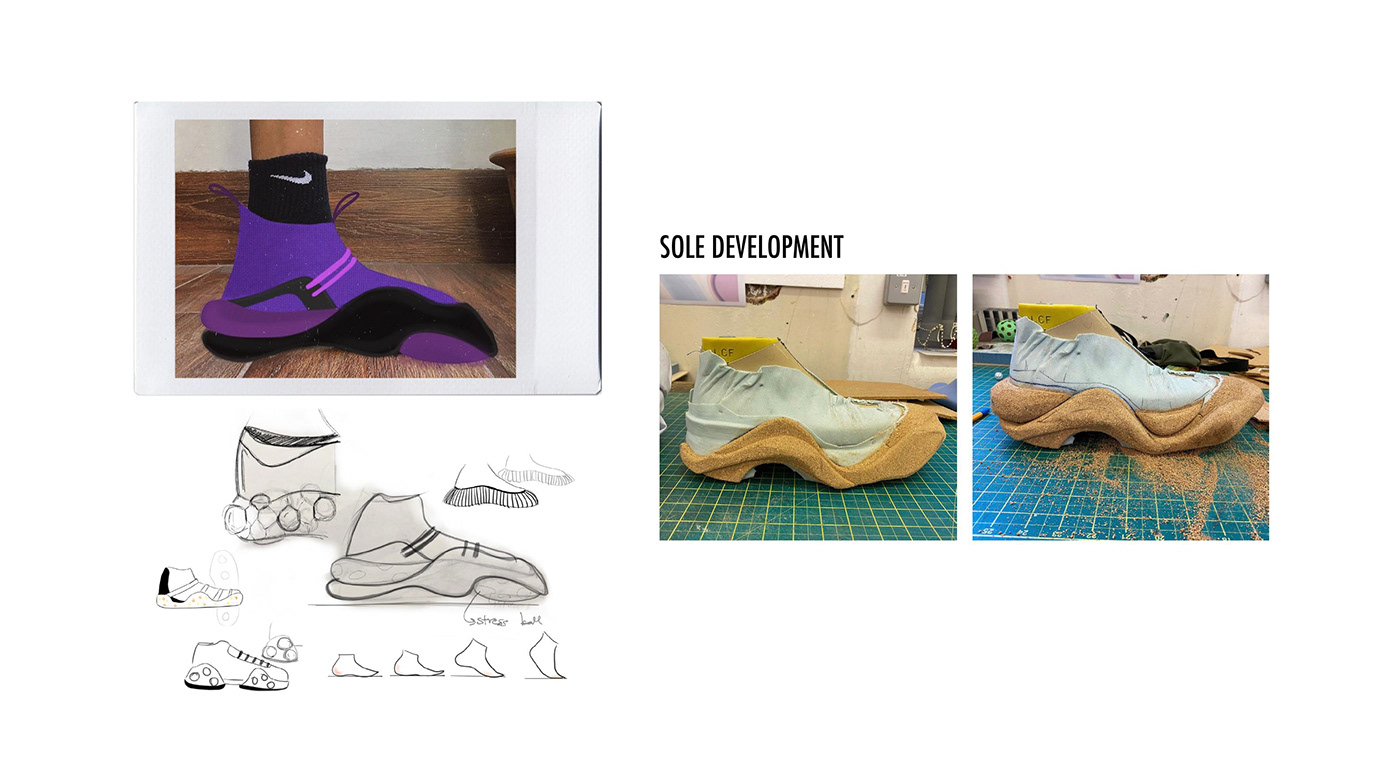 Fashion  footwear footwear design Jean Paul Gaultier Prototypes Sneaker Design studio work