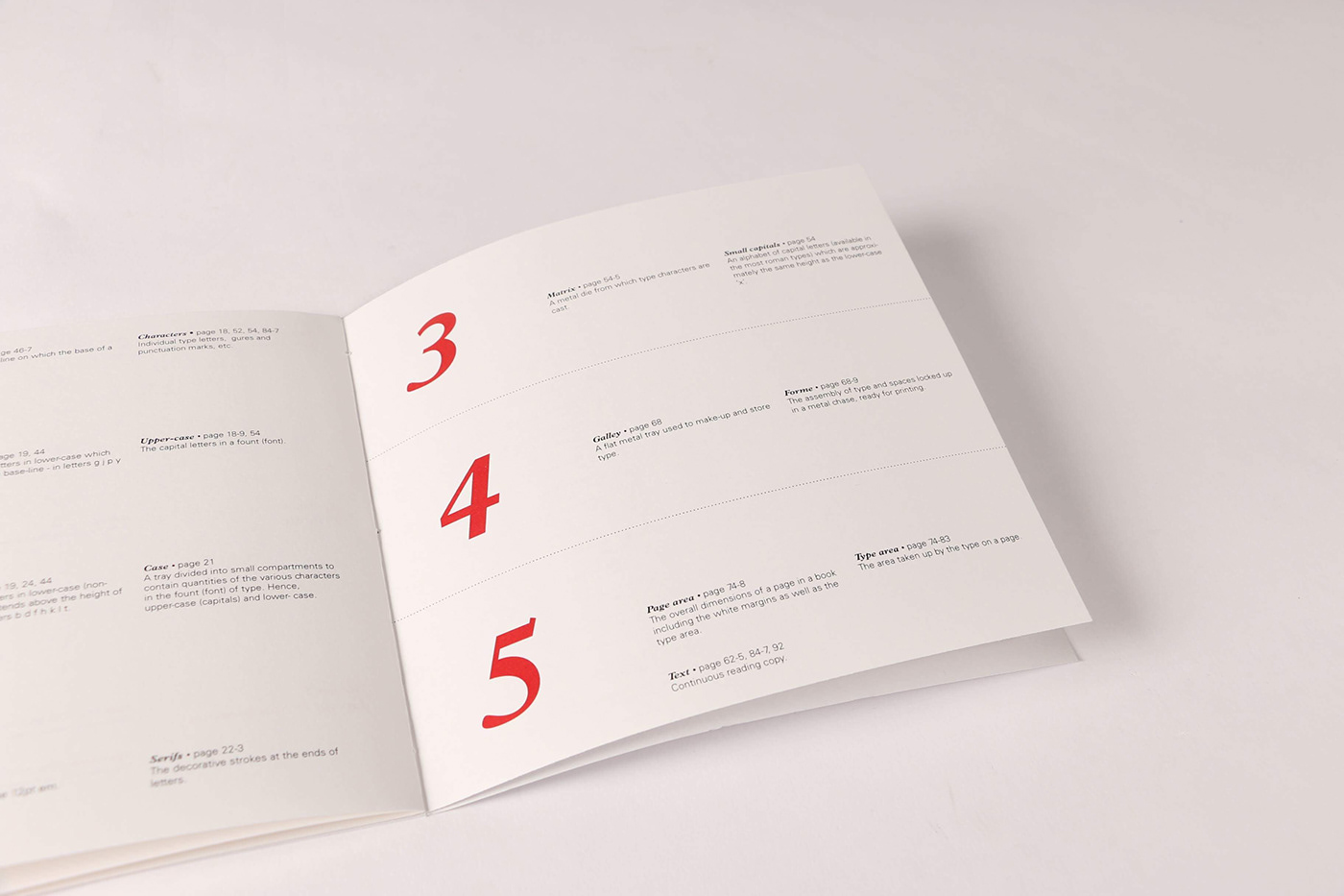 A booklet exploring typographic restrictions