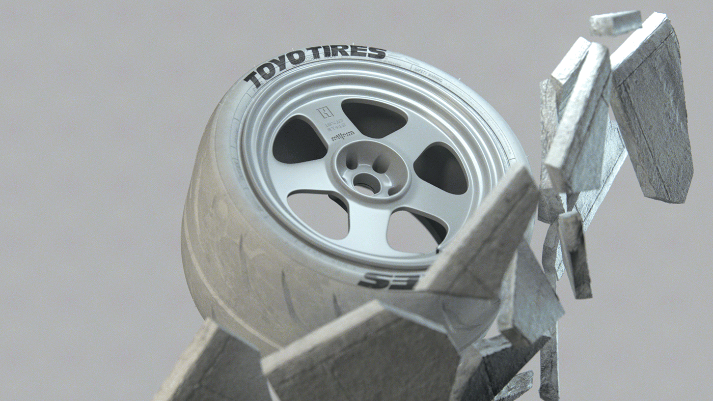3D 3D model automotive   car gymkhana honnigan ken block rim Rotiform tires