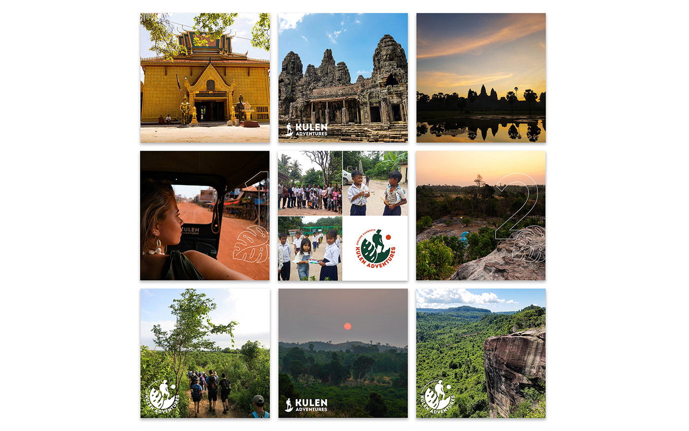 adventures brand identity branding  Cambodia emblem identity logo travel agency visual identity Website