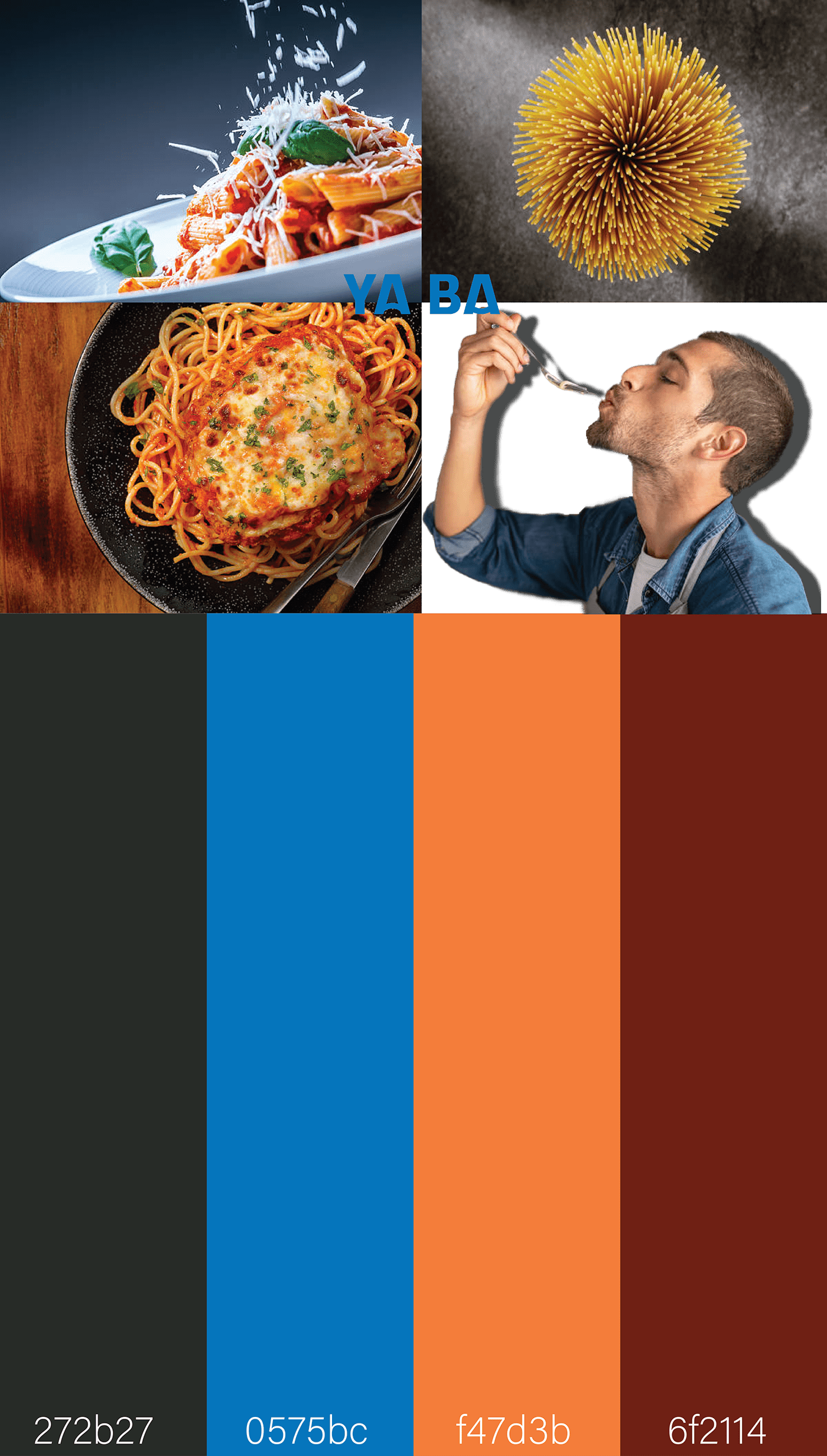 brand brand identity design Food  jordan logo Packaging restaurant spaghetti typography  
