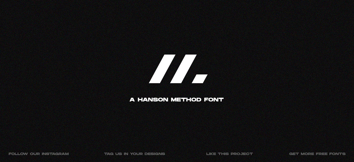 typography   type design free font bold graphic design  Typeface HANSON METHOD HANSON BOLD type